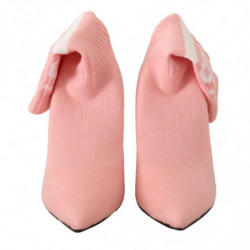 Calzini logo pelle scamosciata rosa Stivaletti tacco largo - EU39/U