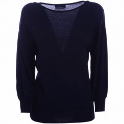 Maglia in Viscosa Blu - L
