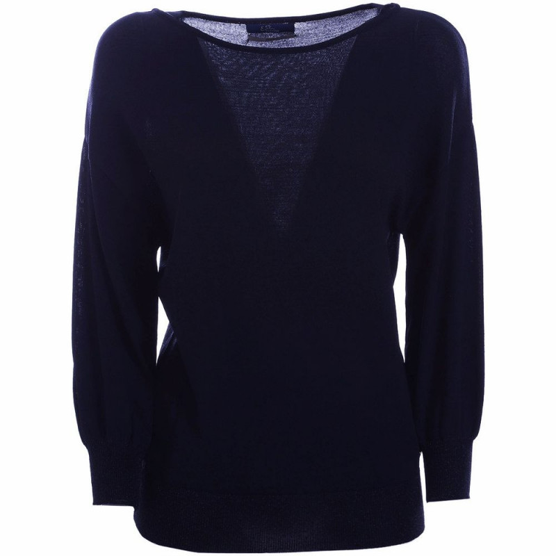 Maglia in Viscosa Blu - L
