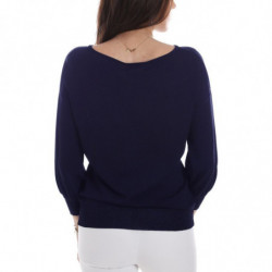 Maglia in Viscosa Blu - L