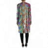 Giacca cappotto con paillettes in poliestere multicolore - IT40-S