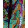 Giacca cappotto con paillettes in poliestere multicolore - IT40-S
