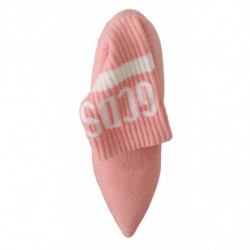 Calzini logo pelle scamosciata rosa Stivaletti tacco largo - EU39/U