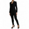 Giacca cappotto blazer monopetto in lana nera - IT40-S