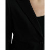 Giacca cappotto blazer monopetto in lana nera - IT40-S