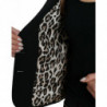 Giacca cappotto blazer monopetto in lana nera - IT40-S