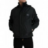 Giacca cappuccio placca logo poliestere nero - IT52 - XL