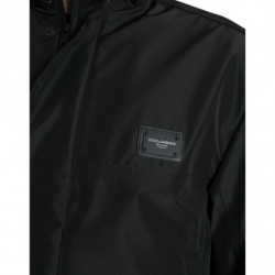 Giacca cappuccio placca logo poliestere nero - IT52 - XL