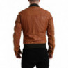Giacca Traforata In Pelle Di Agnello Marrone - IT44 - XS