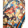 Pantaloni in raso con stampa marmorizzata multicolor - IT48 - M