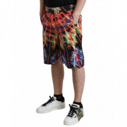 Bermuda da uomo con stampa Luminarie multicolor - IT44 - XS