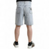 Bermuda in denim con stampa floreale multicolor - IT50 - L