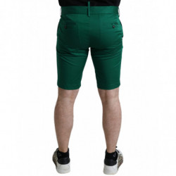 Bermuda da uomo in cotone elasticizzato verde intenso - IT52 - XL