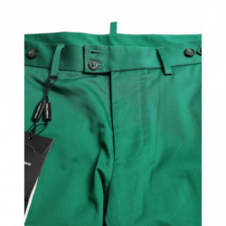 Bermuda da uomo in cotone elasticizzato verde intenso - IT54 - XL