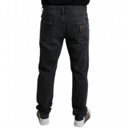 Jeans skinny slim in cotone grigio strappato - IT46 - S
