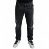 Jeans skinny slim in cotone grigio strappato - IT52 - XL