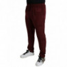 Pantaloni del pigiama in seta con motivo corona marrone - IT52 - XL