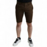 Bermuda da uomo in cotone elasticizzato marrone - IT48 - M