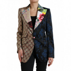 Giacca jacquard patchwork...