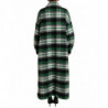 Giacca cappotto casual a maniche lunghe scozzese verde - IT40-S