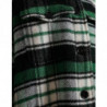 Giacca cappotto casual a maniche lunghe scozzese verde - IT40-S