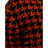 Giacca cappotto a maniche lunghe pied de poule arancione - IT40-S