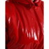 Giacca corta corta con cappuccio rosso lucido - IT40-S