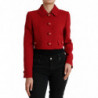 Giacca corta con bottoni corti in lana rossa - IT44 - L