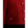 Giacca corta con bottoni corti in lana rossa - IT44 - L