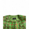 Giacca cappotto a quadri con paillettes in nylon verde - IT40-S
