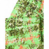 Giacca cappotto a quadri con paillettes in nylon verde - IT40-S
