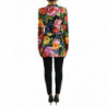 Giacca blazer in seta con stampa floreale multicolor - IT40-S