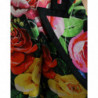 Giacca blazer in seta con stampa floreale multicolor - IT40-S