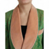 Giacca cappotto doppiopetto floreale verde - IT40-S