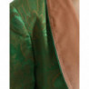 Giacca cappotto doppiopetto floreale verde - IT40-S