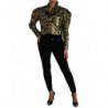 Giacca corta con paillettes in poliestere multicolore - IT40-S