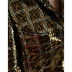 Giacca corta con paillettes in poliestere multicolore - IT40-S