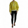 Giacca pullover trapuntata con cappuccio in nylon giallo - IT40-S