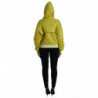 Giacca pullover trapuntata con cappuccio in nylon giallo - IT40-S