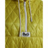 Giacca pullover trapuntata con cappuccio in nylon giallo - IT40-S