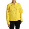 Giacca cappotto con bottoni in jeans DENIM di cotone giallo - IT44 - L