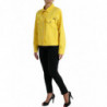 Giacca cappotto con bottoni in jeans DENIM di cotone giallo - IT44 - L