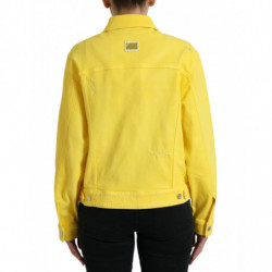 Giacca cappotto con bottoni in jeans DENIM di cotone giallo - IT44 - L