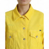 Giacca cappotto con bottoni in jeans DENIM di cotone giallo - IT44 - L