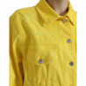 Giacca cappotto con bottoni in jeans DENIM di cotone giallo - IT44 - L