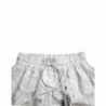 Bermuda a vita alta con taglio in cotone bianco - IT40-S