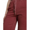 Pantaloncini corti in felpa di cotone marrone a vita alta - IT40-S