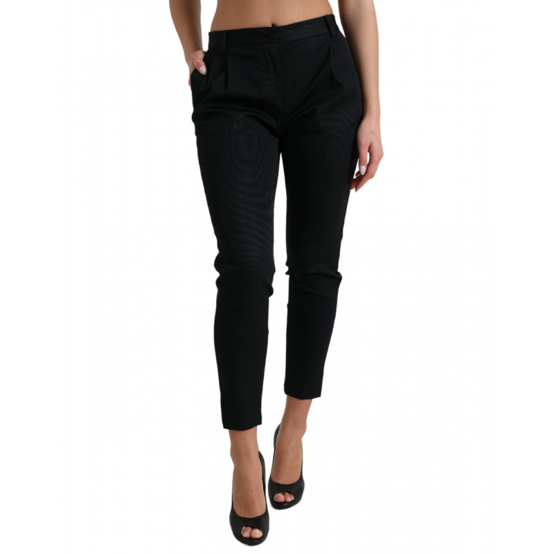 Pantaloni corti skinny a vita media neri - IT40-S