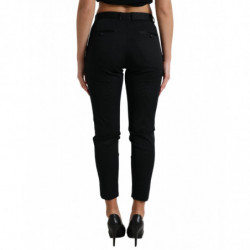 Pantaloni corti skinny a vita media neri - IT40-S