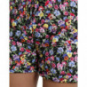 Pantaloncini hot pants a vita alta floreale multicolor - IT40-S
